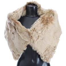 Dolce & Gabbana Beige Scarfs Dolce & Gabbana Alpaca Collar Scarf Beige