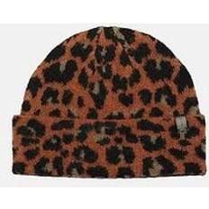 AllSaints Women Accessories AllSaints Brushed Leopard Beanie Hat - Beige