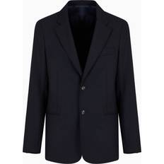 Azul Blazers Emporio Armani Virgin Wool Blend Blazer