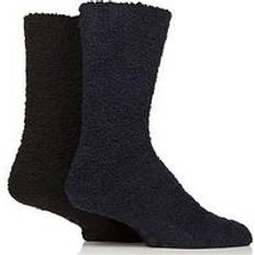 SockShop Cosy Fluffy Crew Socks - Black