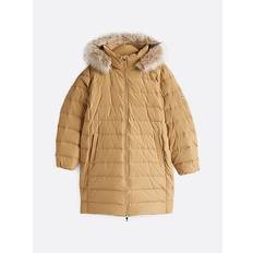 Tommy Hilfiger Women Coats Tommy Hilfiger Plus Tyra Heritage Coat With Fur - Beige