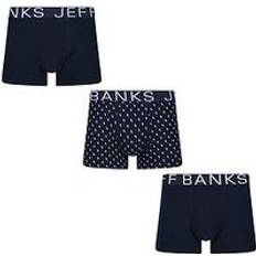 Jeff Banks 3 Pack Fashion Trunks - Navy