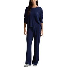 Polo Ralph Lauren Elastane/Lycra/Spandex Sleepwear Polo Ralph Lauren Waffle Pajama Set - Navy