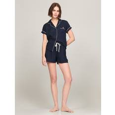 Tommy Hilfiger Sleepwear Tommy Hilfiger Embroidered Monogram Sleep Set - Navy/Sky Captain