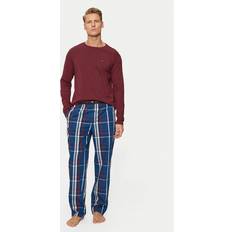 Röda Pyjamasar Tommy Hilfiger Pyjamas LS PJ Set Woven - Flerfärgad