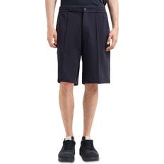 Emporio Armani XXL Trousers & Shorts Emporio Armani Cotton Blend Double Jersey Regular Fit - Blue Navy