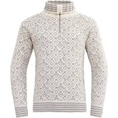 Devold Svalbard Wool Zip Neck - Offwhite/Grey