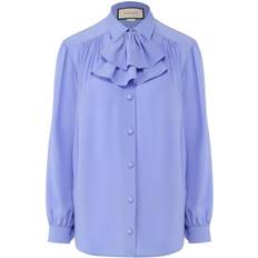 Gucci Blouses Gucci Ruffle-neck Silk Blouse