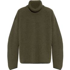 Dolce & Gabbana Green Jumpers Dolce & Gabbana Rib Wool Jumper Green