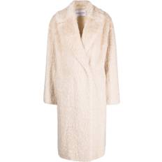 Stand Studio Long Faux-Fur Coat - Neutrals