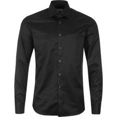 Stenströms Fitted Body Shirt - Black