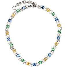 Gucci Necklaces Gucci Blue Enamel Flower Necklace