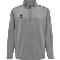 XXL Sweatshirts Børnetøj Hummel Core Half Zip Træningstrøje - Grey Melange/Sort