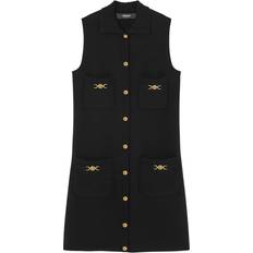 Versace Dresses Versace Sleeveless Cashmere Dress - Black