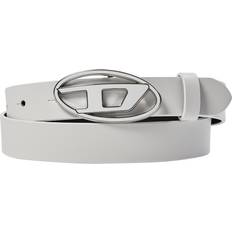 Dame - Hvid Bælter Diesel Oval D Logo Belt - Bælter hos Magasin