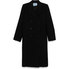 Prada Women Coats Prada Virgin Wool Coat - Black