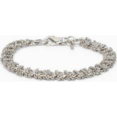 Emanuele Bicocchi Silver 925 Intricate Chain Bracelet