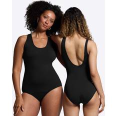 Badedragt kvinder Wuka Scoop Back Menstruationsbadedragt Medium Flow - Sort