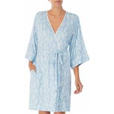 Flower Print Gown - Light Blue