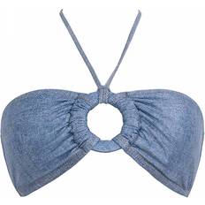 Bandeau Bikini Top - Blue
