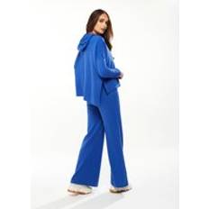 Liquorish Wide-leg Tracksuit Pant - Blue