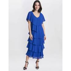 Rebecca Tiered Midi Dress - Cobalt