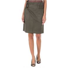 Grey Skirts Armand Basi Pencil Skirt With Back Opening - Grey Cotton