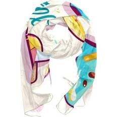 Scarfs FNETJXF Lightweight Sheer Shawl Scarf - Ice Cream