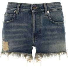 Balenciaga Byxor & Shorts Balenciaga Vintageeffekt Denim Shorts - Blue
