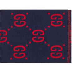 Gucci Men Scarfs Gucci GG Jaquard Scarf - Midnight