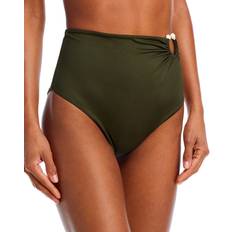 Bikinis Olivia High Waisted Bikini Bottom - Military Green