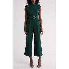 Calvin Klein Women Jumpsuits & Overalls Calvin Klein Belted Scuba Crepe Jumpsuit - Malachite