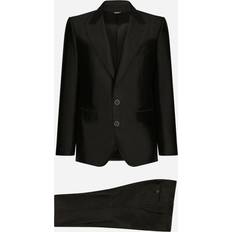 Dolce & Gabbana Black Suits Dolce & Gabbana Single-breasted Sicilia-fit Suit Black Silk