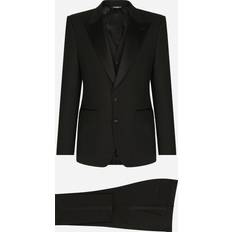 Dolce & Gabbana Suits Dolce & Gabbana Three-piece Sicilia-fit Suit Black Wool