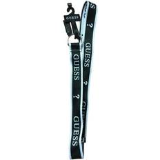 Guess Belts Guess Branded Logo Belt - Black/White