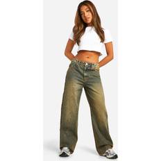 boohoo High Waisted Boyfriend Jeans - Black
