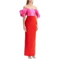 Solace London Elegant Sian Long Dress - Pink