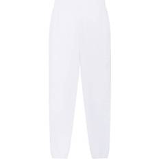 Moncler L Trousers Moncler Embroidered Cotton Sweatpants - White