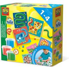 Giftfrei Knete SES Creative Knet-Set MY FIRST KNETAUFGABENKARTEN TIERE