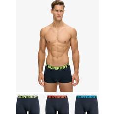 Superdry Men's Underwear Superdry Stretch Organic Cotton Trunks Eclipse - Navy/Neon