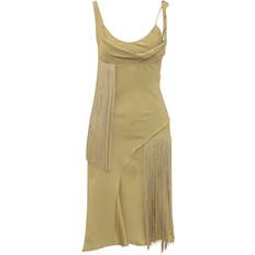 Victoria Beckham Round Neck Dress - Green