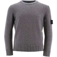 Stone Island Knitted Sweaters Stone Island Junior Logo Patch Sweater - Melange Dark Grey