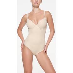 Fabric Shapewear & Under Garments SKIMS Back Smoothing Brief Bodysuit - Light Neutral