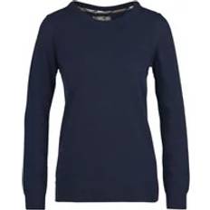 Barbour Dam Tröjor Barbour Bomull Pendle Crew Stickad - Blu