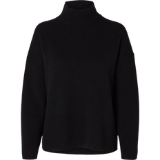 Selected Femme High Neck Knitted Jumper - Black