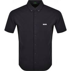 HUGO BOSS Men's Navy Motion Short Sleeved Shirt - Black