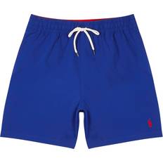 Polo Ralph Lauren Red Swimwear Polo Ralph Lauren Logo Embroidered Shell Swim Shorts - Blue