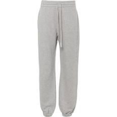 Gucci Pants Gucci Logo Embossed Cotton Track Pants - Grey