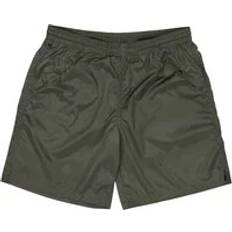 Moncler Men Swimwear Moncler Logo Patch Swim Shorts - Green