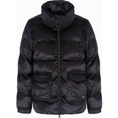 EA7 Athletic Velour Padded Bomber Jacket